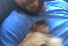 The Moment Captain America Met His Rescue Pup is Pure Love