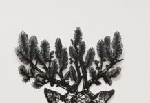 Flowers, Animals, and Children Intertwine in Stylized Paper Cut Artworks by Kanako Abe