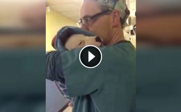 Nervous Puppy Wont Stop Crying, But Look Closely At The Vet. Incredible…