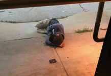 Homeless Man Hoping To Find His Lost Dog Sleeps Outside Of The Shelter